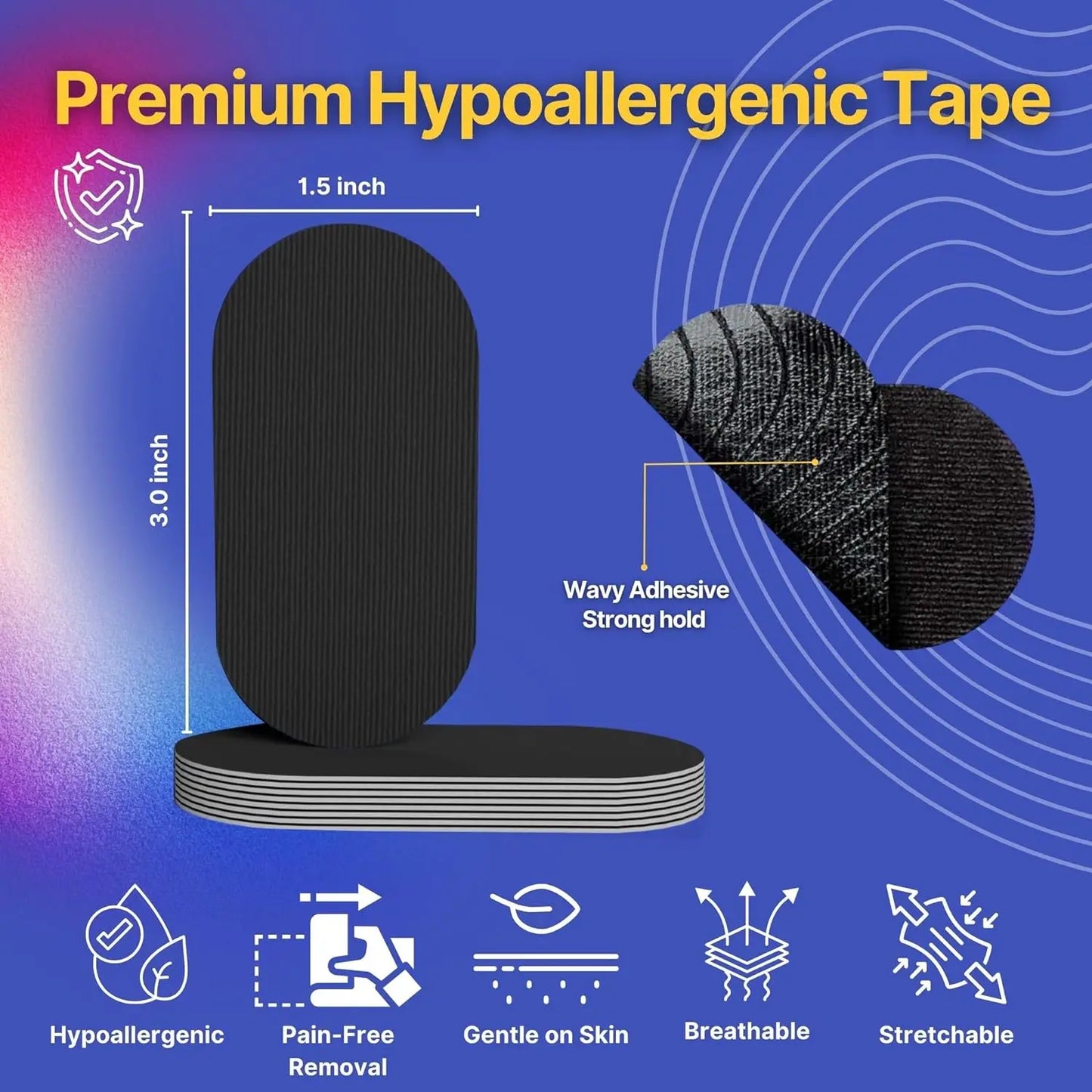 Mouth Tape for Sleep Anti Snoring Mouth Strips Allergenic Medical Grade